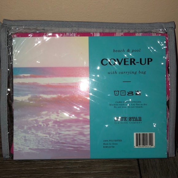 Beach & Pool Cover-up pink & purple L/XL NWT - Picture 4 of 4